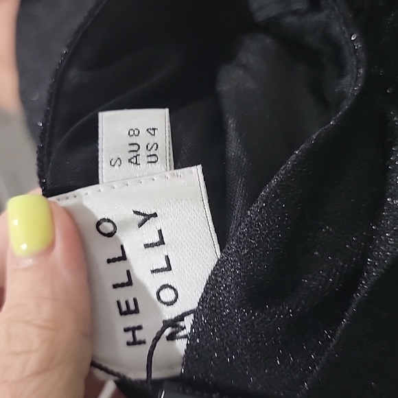 Lovesick DRESS METALLIC BLACK  - Picture 5 of 5